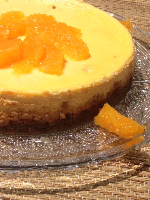 Cheesecake orange-speculoos zoom